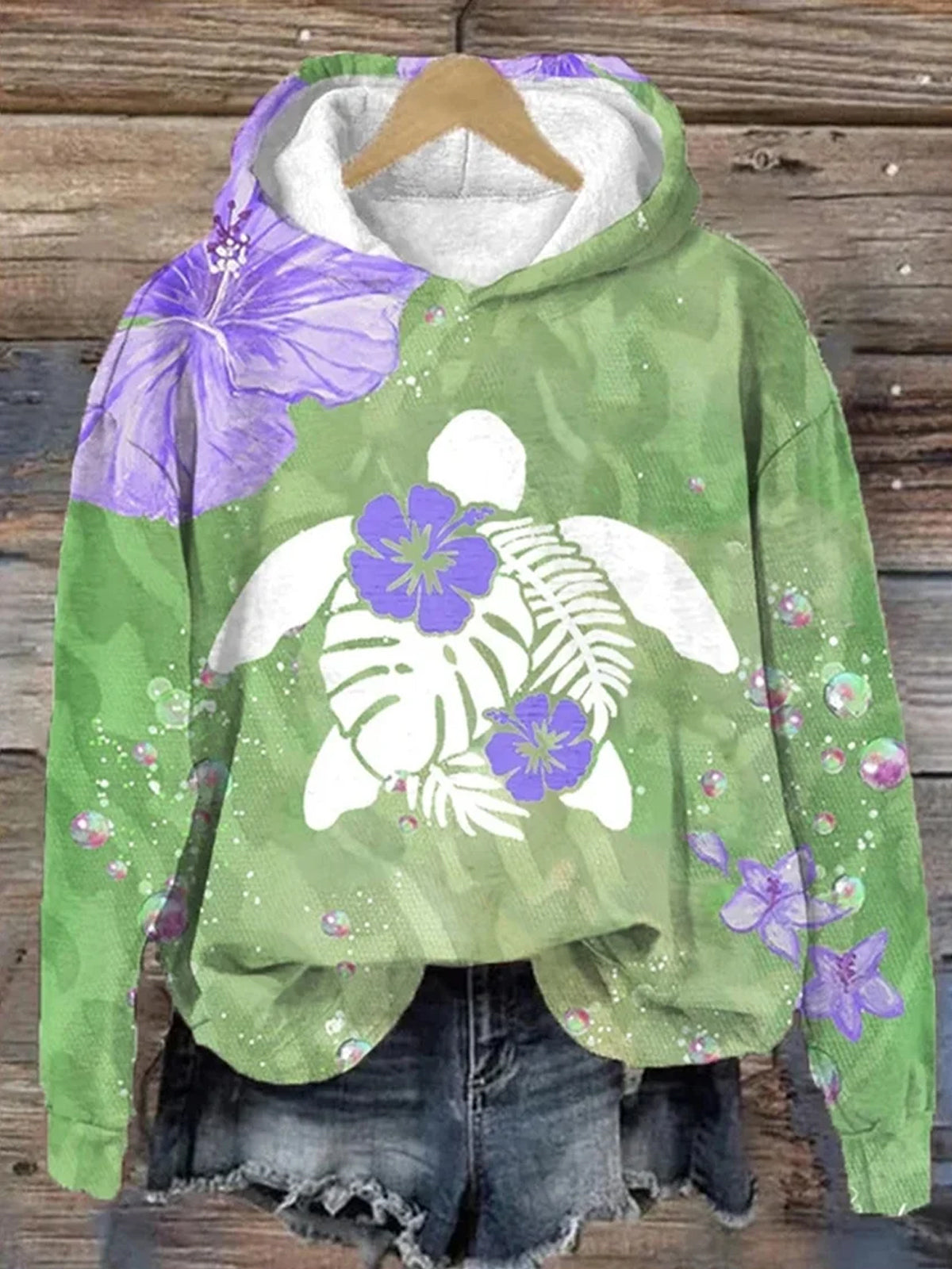Flower Women's Long Sleeve Hoodie
