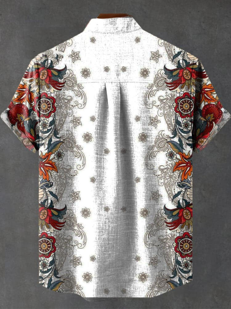 Vintage Mysterious Tribal Print Casual Shirt
