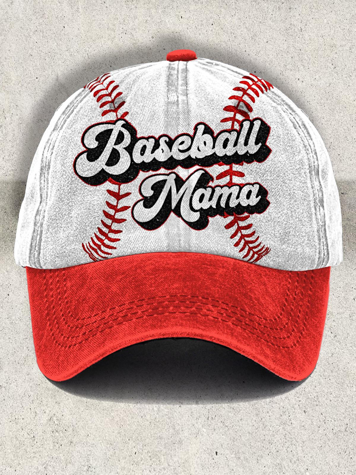 Baseball Retro Print Baseball Cap
