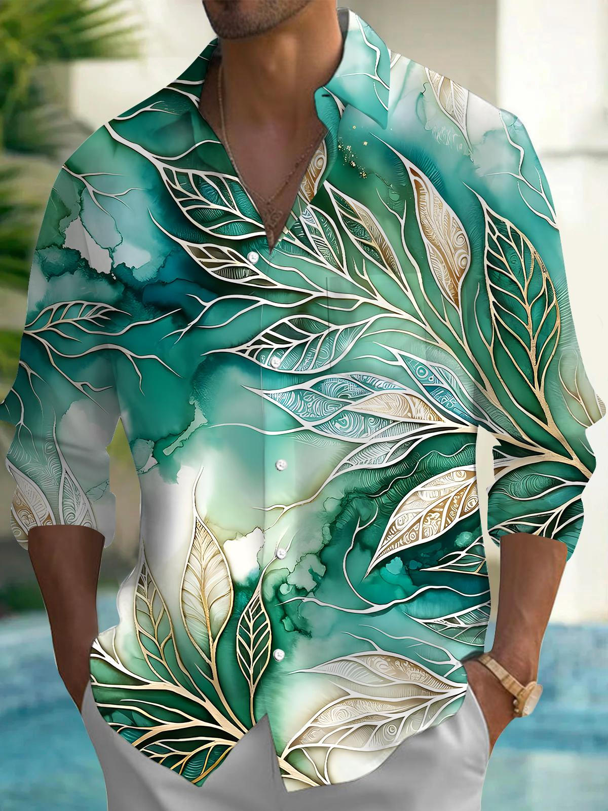 Leaf Men's Pocket Long Sleeve Shirts