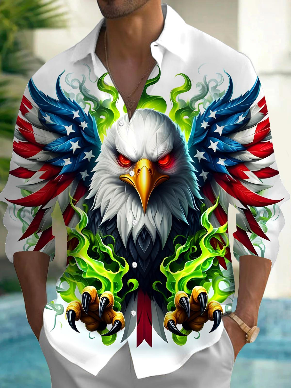 Eagle Men's Pocket Long Sleeve Shirts
