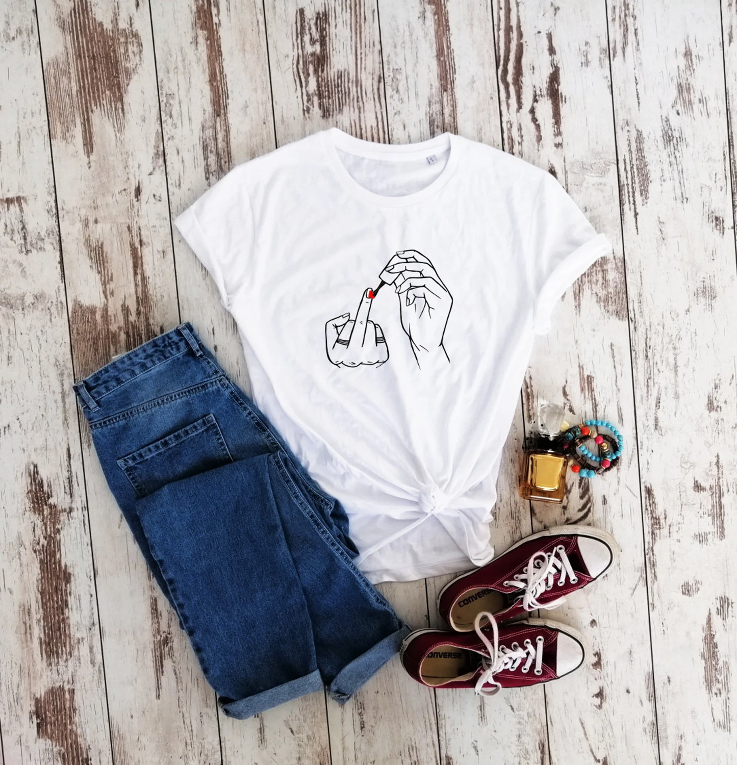Funny Girls Nail Polish T-shirt