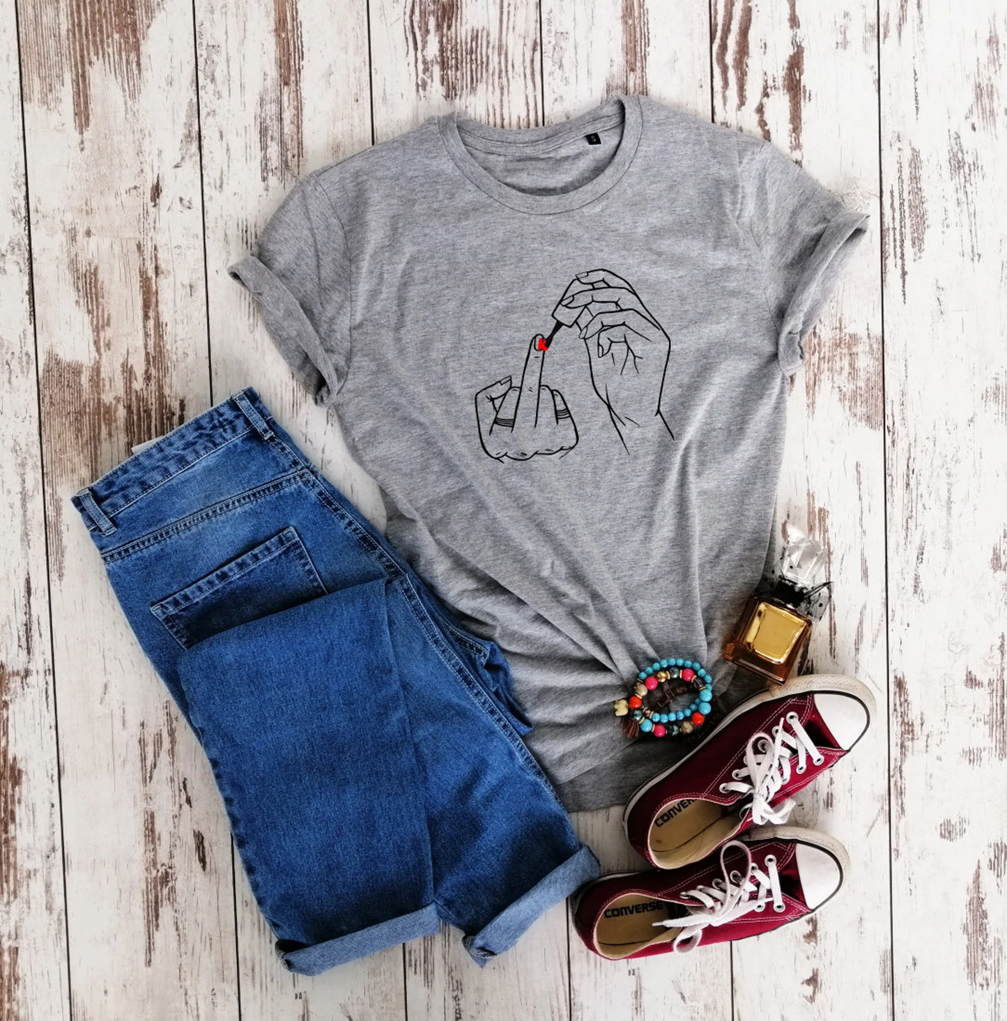Funny Girls Nail Polish T-shirt
