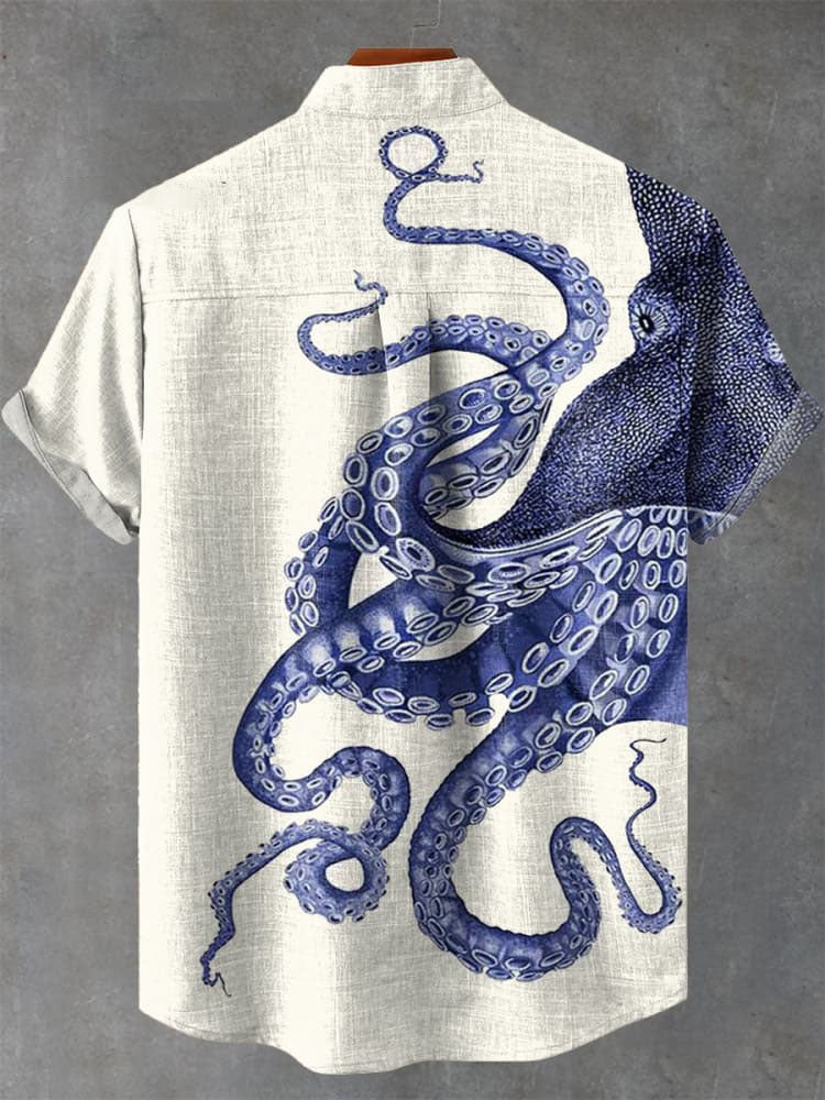 Deep Sea Octopus Art Print Casual  Shirt