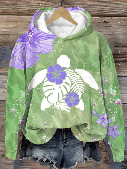 Flower Women's Long Sleeve Hoodie