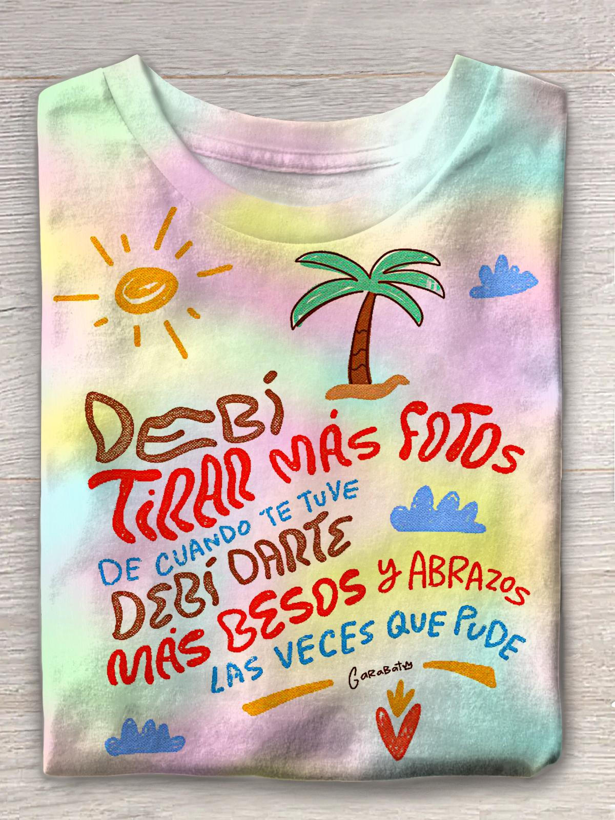 Bad Bunny DeB¨ª TiRAR M¨¢S FOToS Crew Neck T-shirt