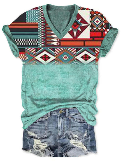Cowboy Western Aztec Women's T-Shirt