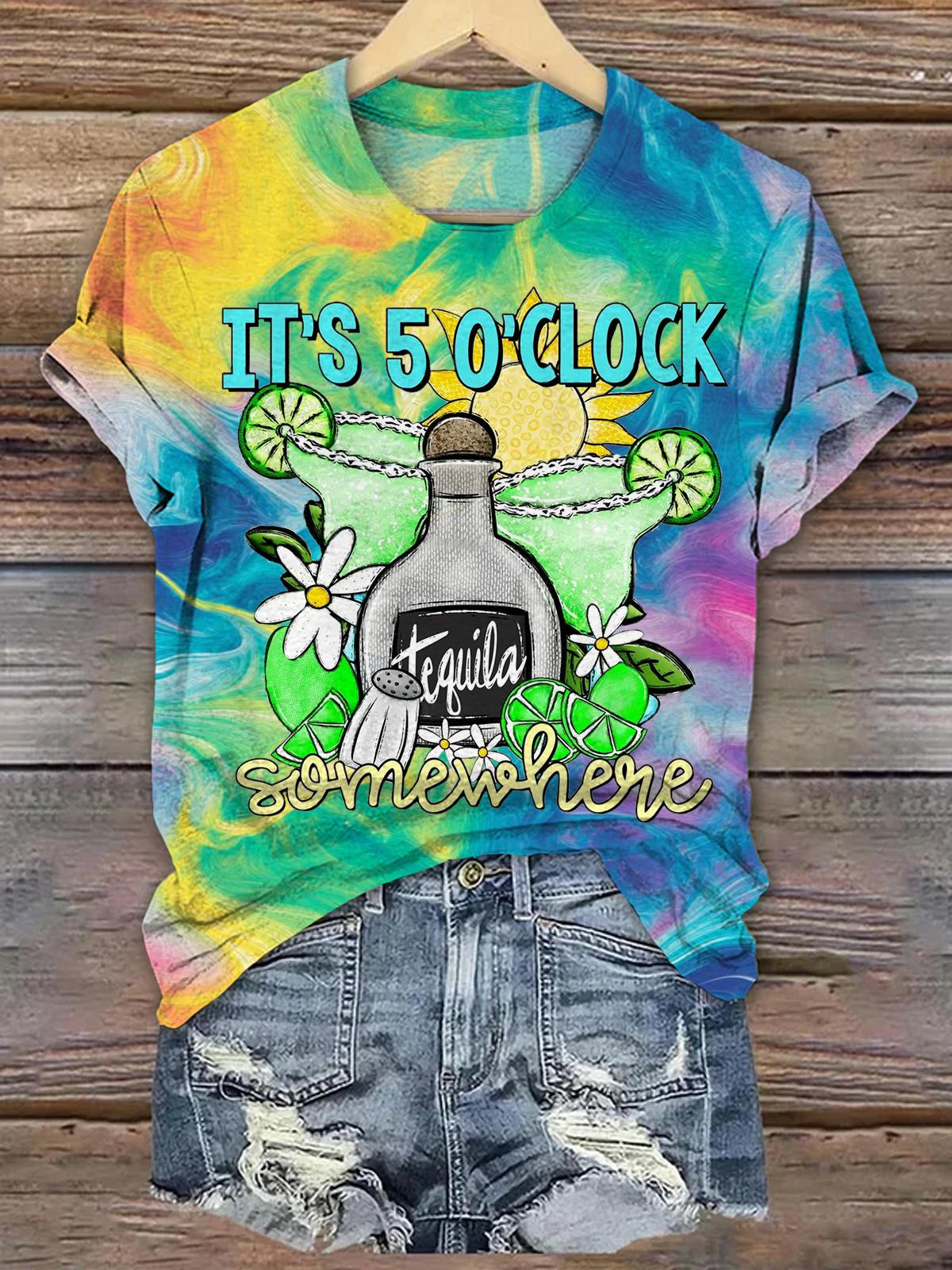 It's 5 O'clock Somewhere Tequlia T-shirts