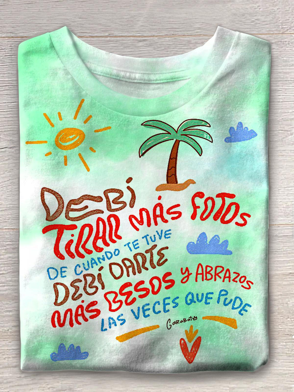 Bad Bunny DeB¨ª TiRAR M¨¢S FOToS Crew Neck T-shirt
