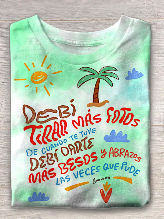Bad Bunny DeB¨ª TiRAR M¨¢S FOToS Crew Neck T-shirt