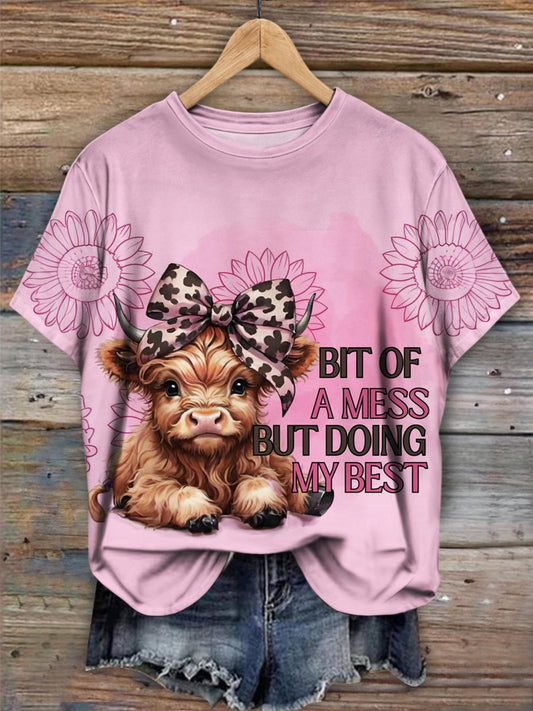 Bit Of A Mess But Doing My Best Print T-shirt