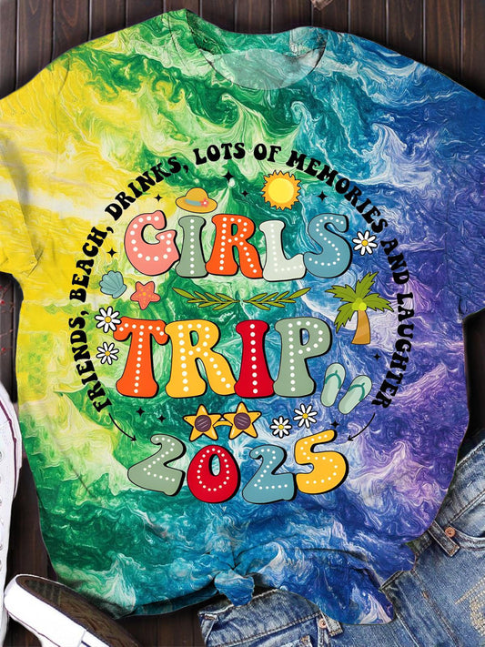 Girls Trip 2025 Crew Neck T-shirts