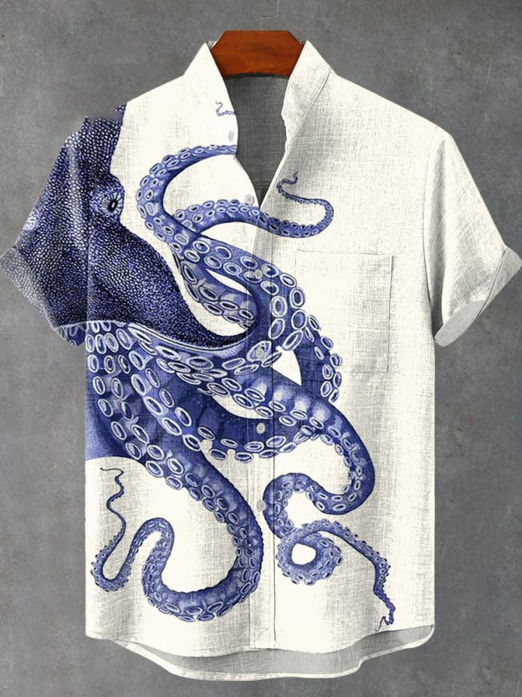 Deep Sea Octopus Art Print Casual  Shirt