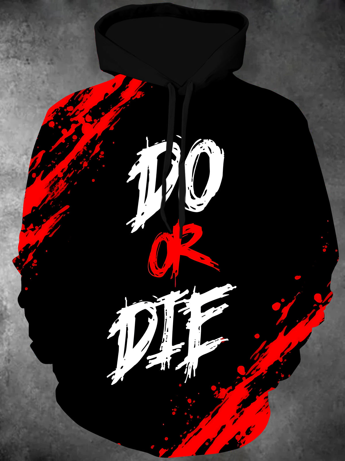 Do Or Die Long Sleeve Hooded Pocket Men's Top