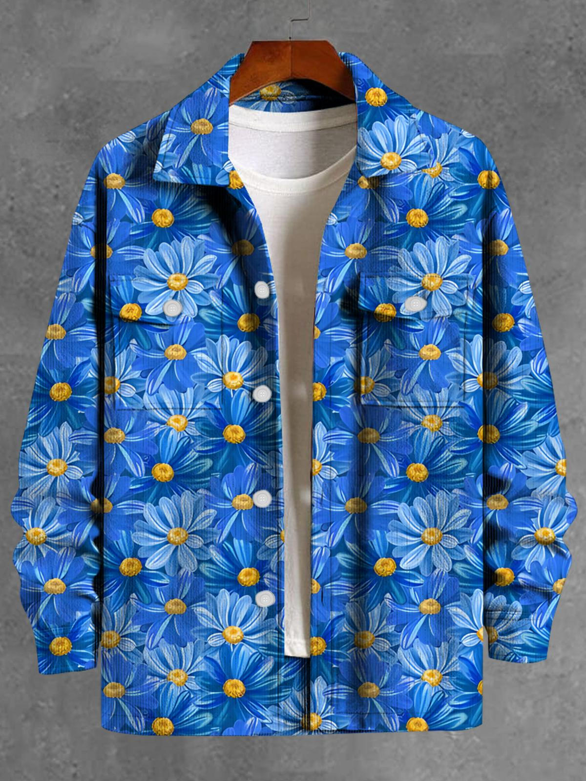 Floral Long Sleeve Men's Jacket