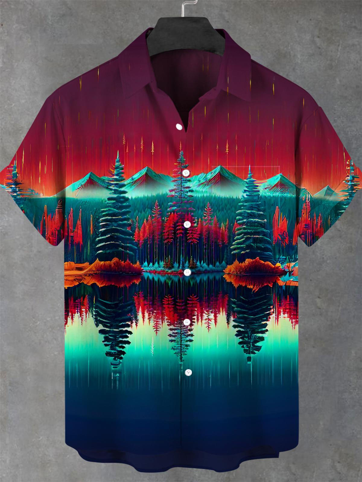 Tree Men's Pocket Short Sleeve Shirts