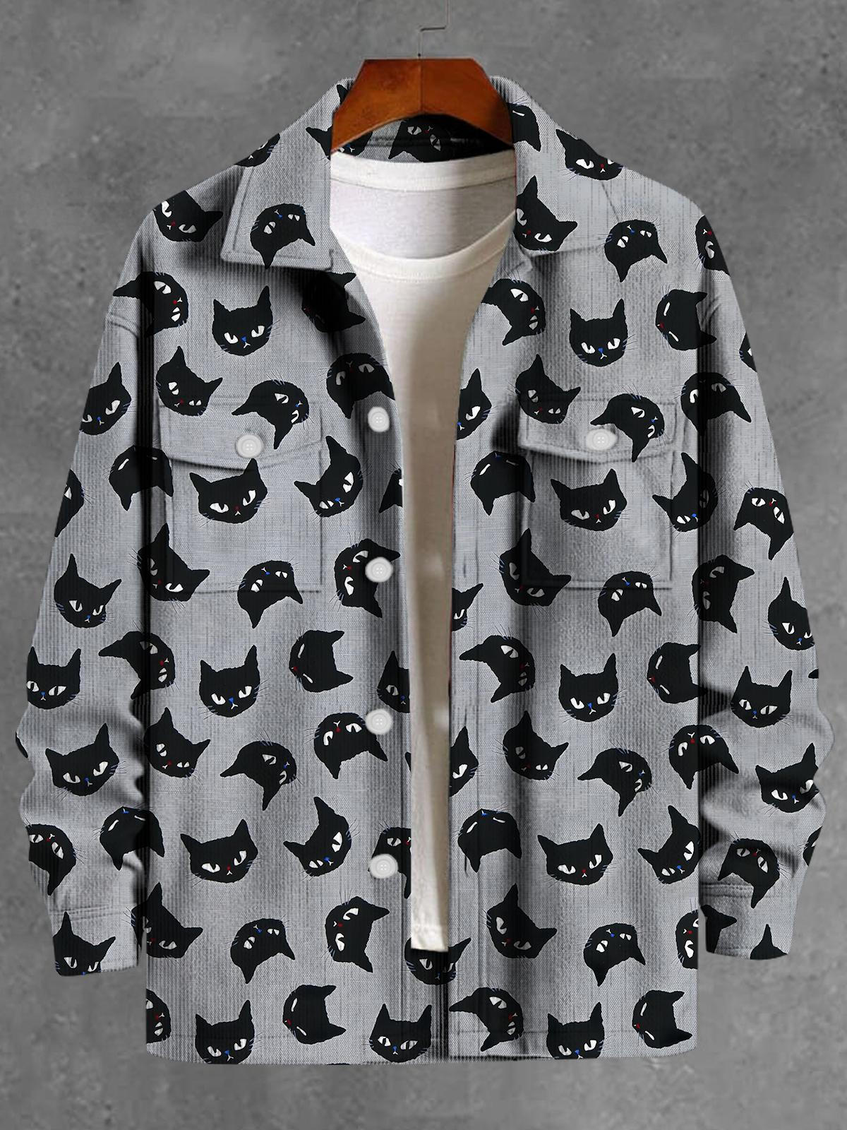 Cat Long Sleeve Men's Jacket