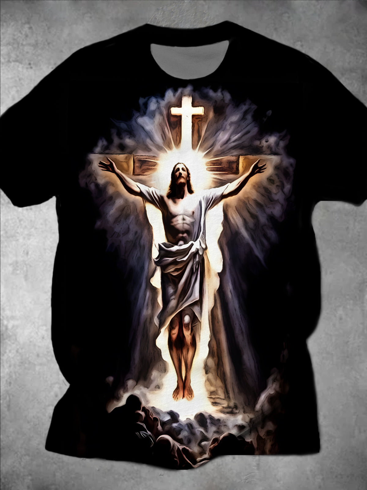 Jesus Round Neck Short Sleeve Men's T-shirt