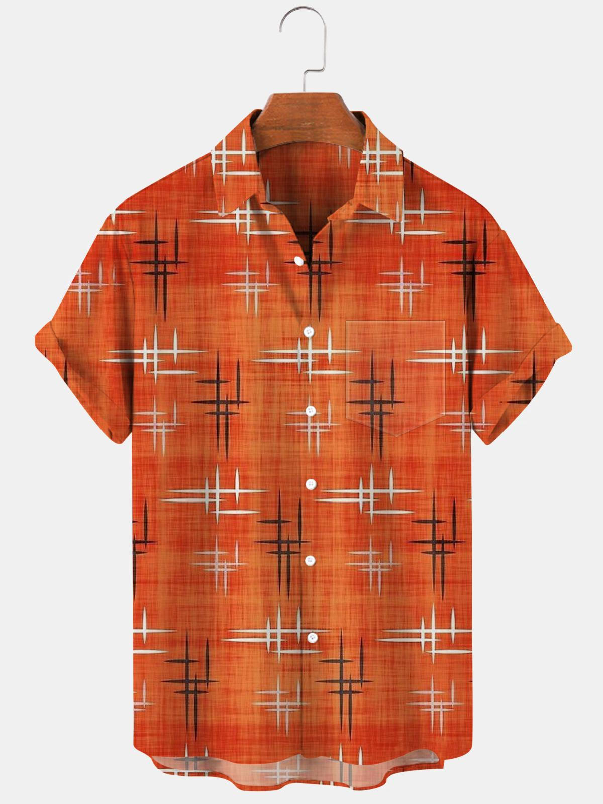 Geometry Men's Shirts With Pocket