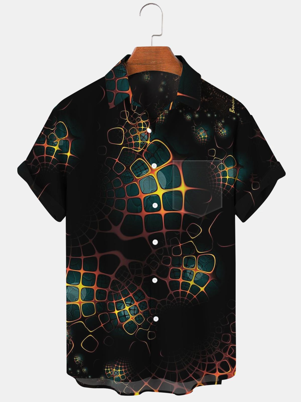 Geometry Men's Shirts With Pocket