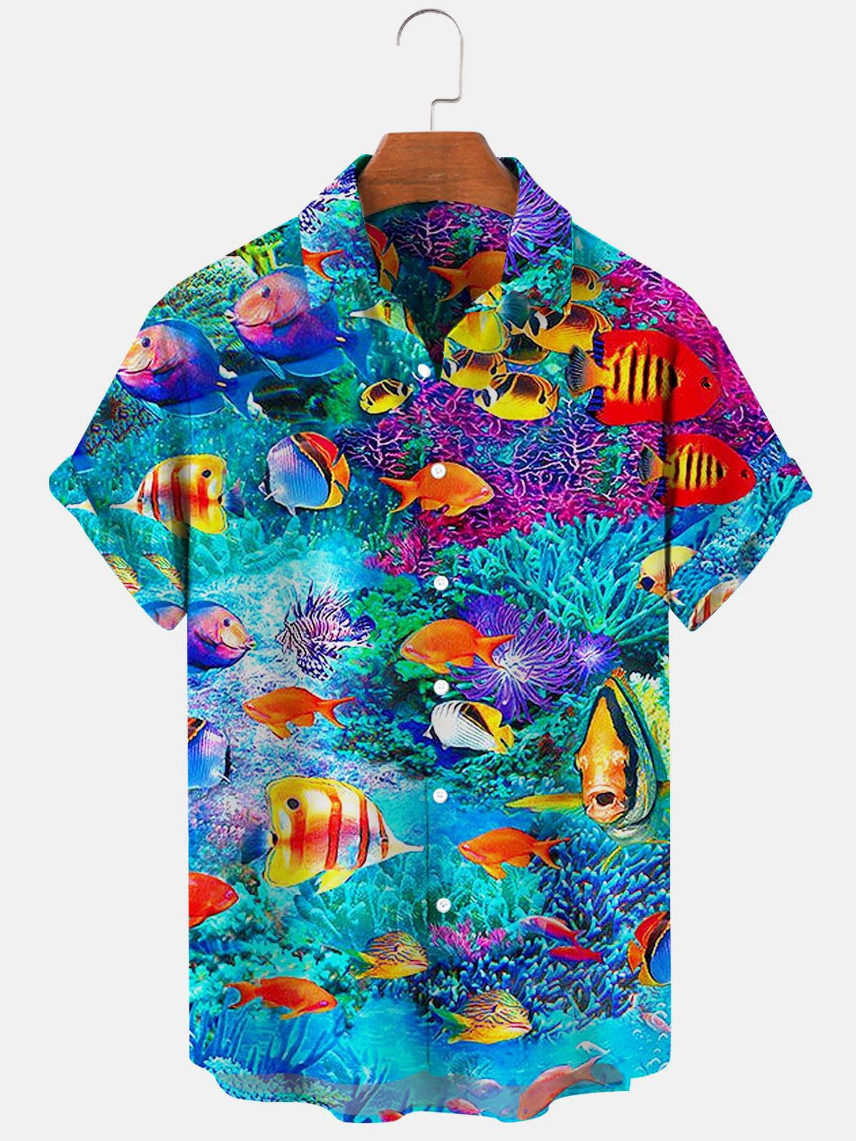 Hawaiian Seaworld Men's Shirts