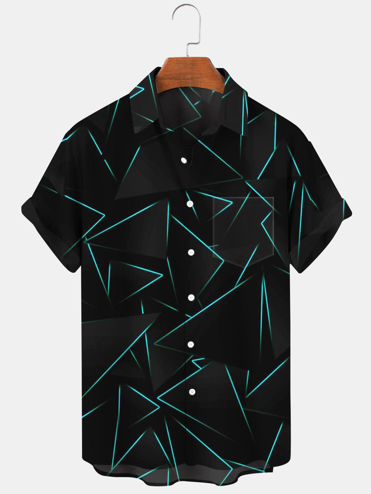 Geometry Men's Shirts With Pocket