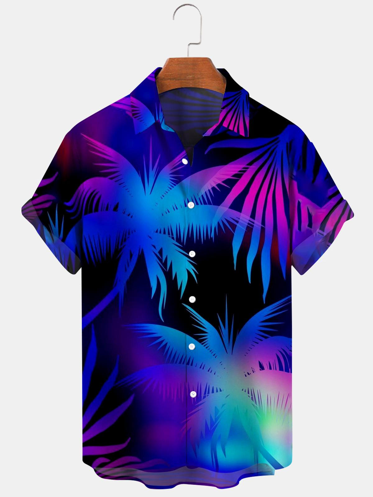 Hawaiian Coconut Tree Men's Shirts