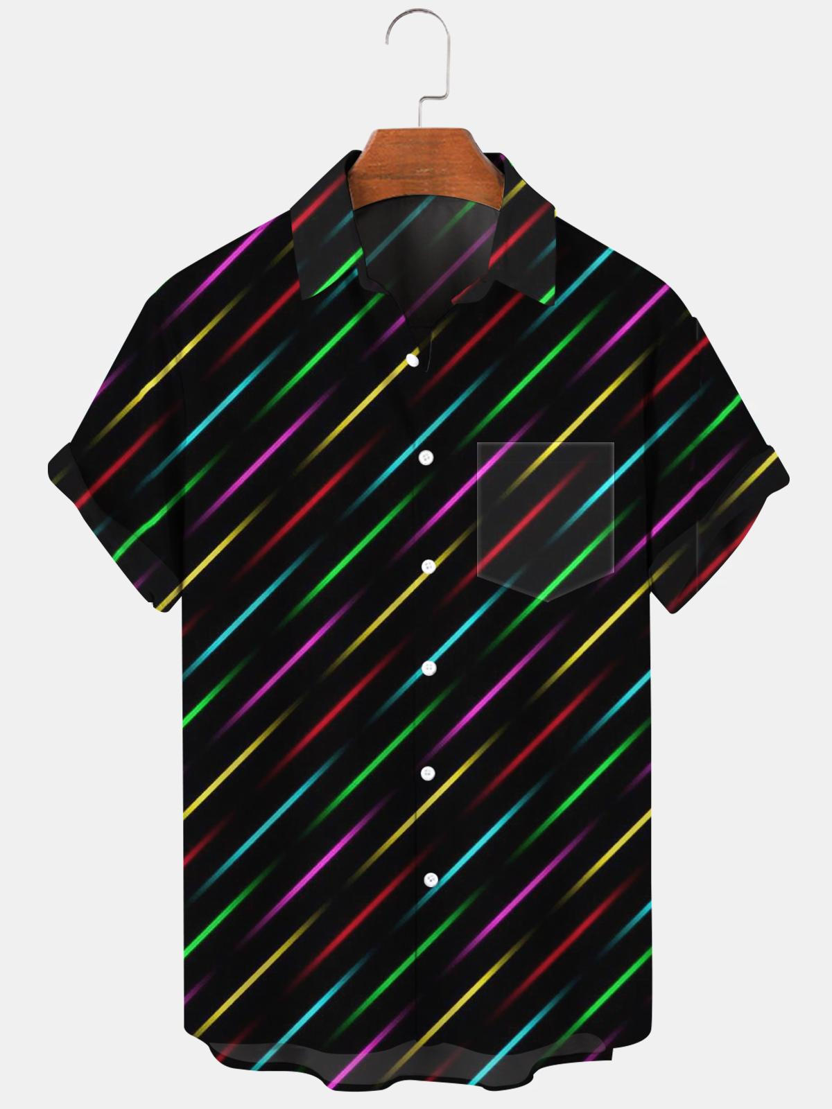 Geometry Men's Shirts With Pocket