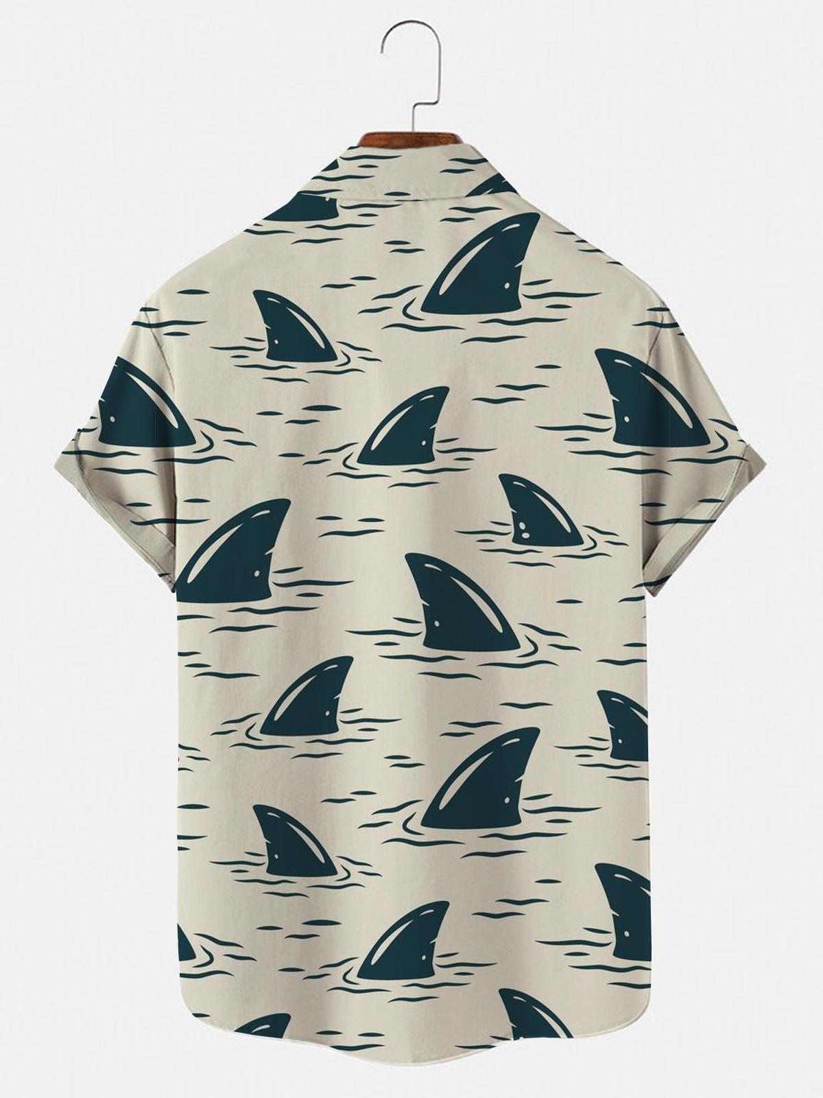 Sea Shark Herrenhemden mit Tasche