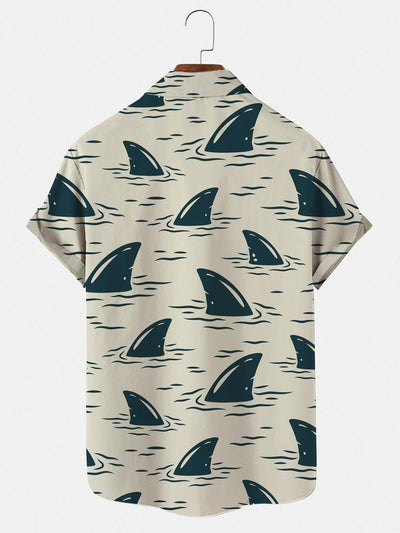 Sea Shark Men's Shirts With Pocket