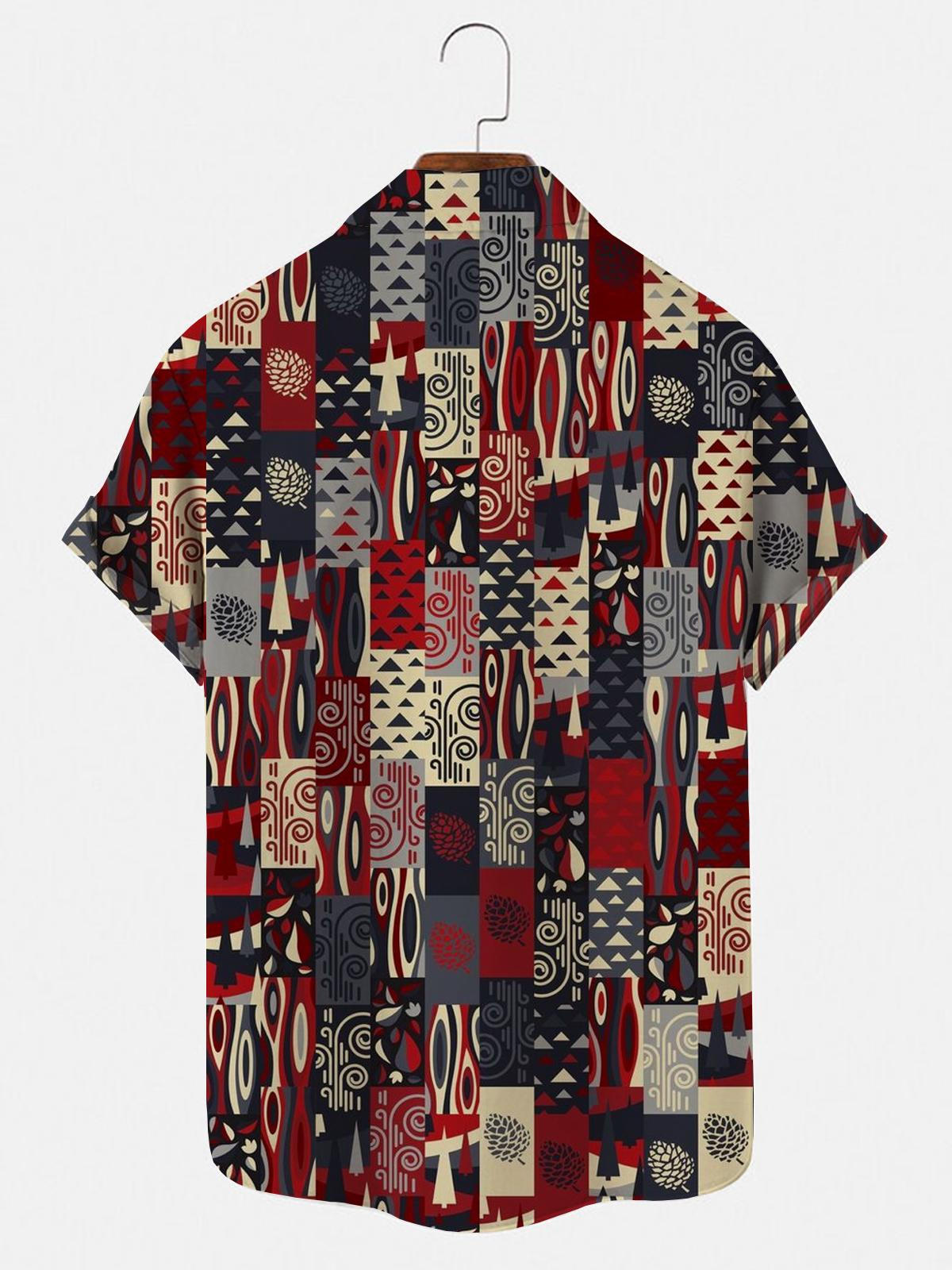 Geometry Men's Shirts With Pocket