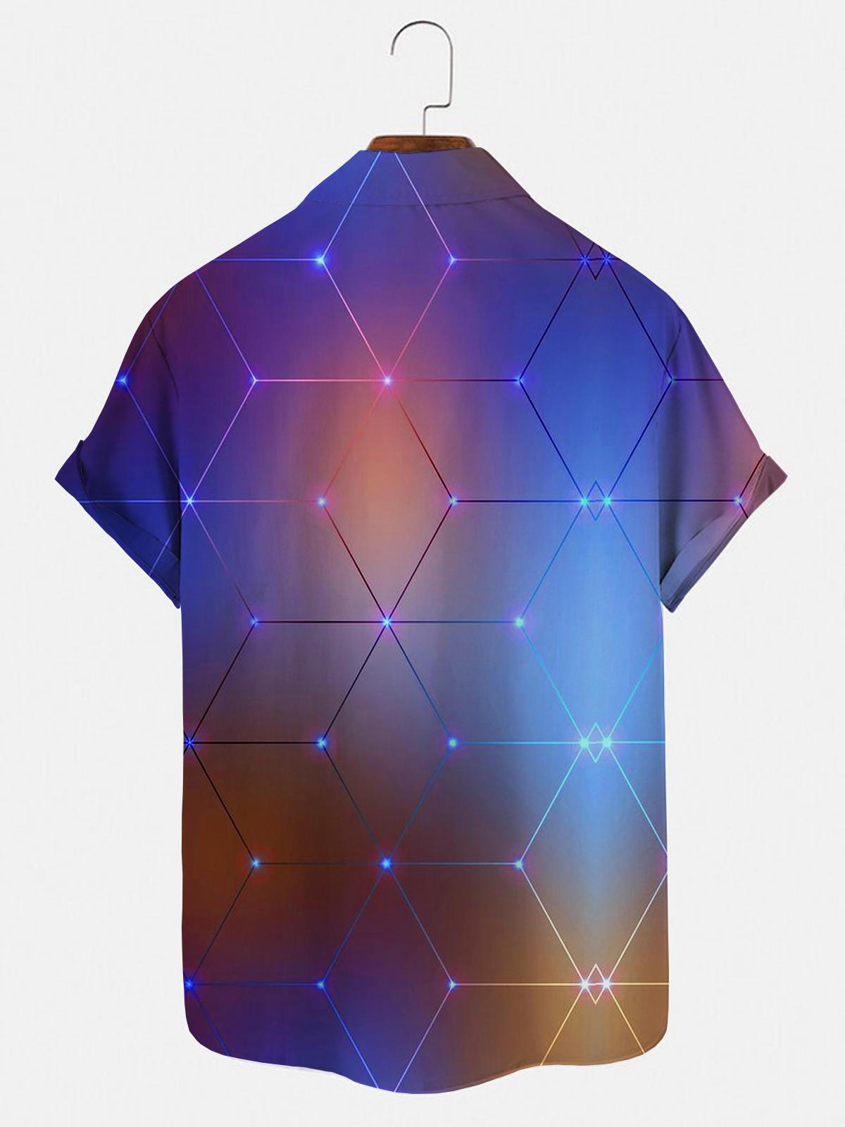 Geometry Men's Shirts With Pocket