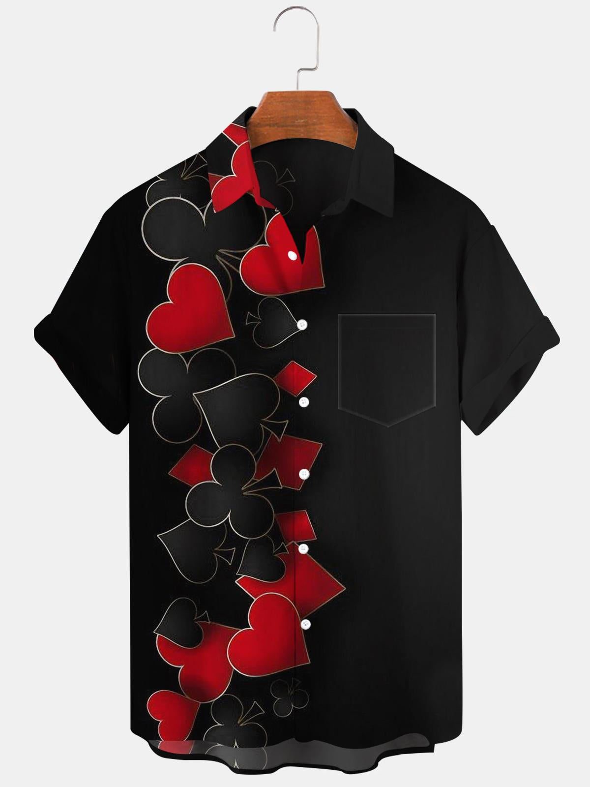 Poker Men's Shirts With Pocket