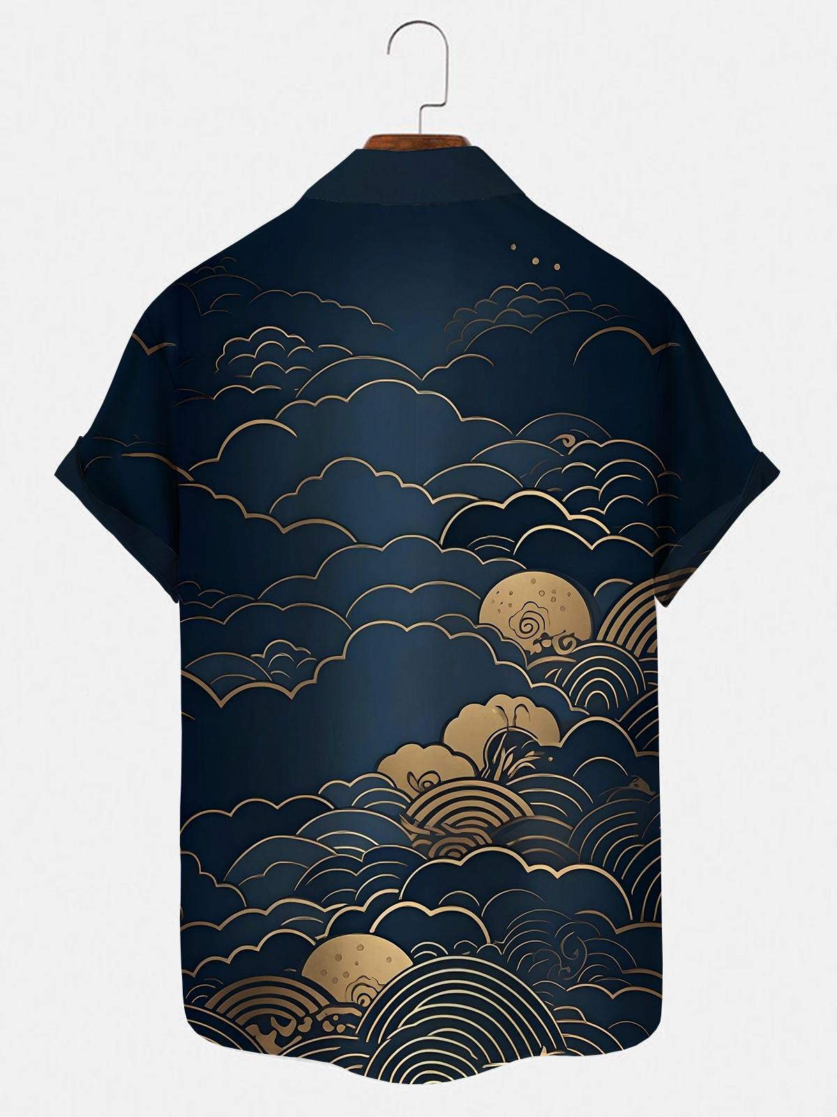 Cloud Men's Shirts With Pocket