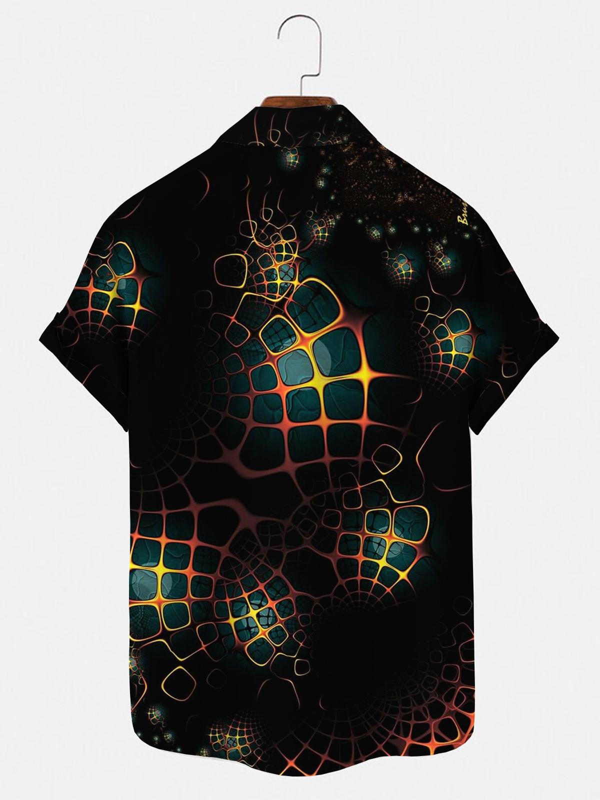 Geometry Men's Shirts With Pocket