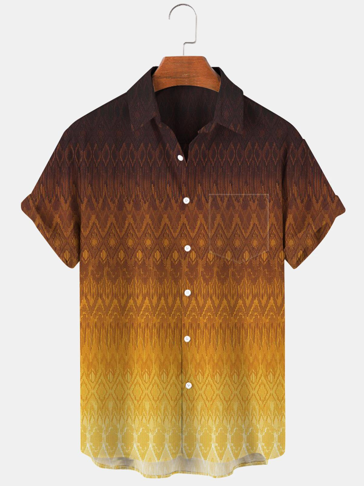 Geometry Men's Shirts With Pocket