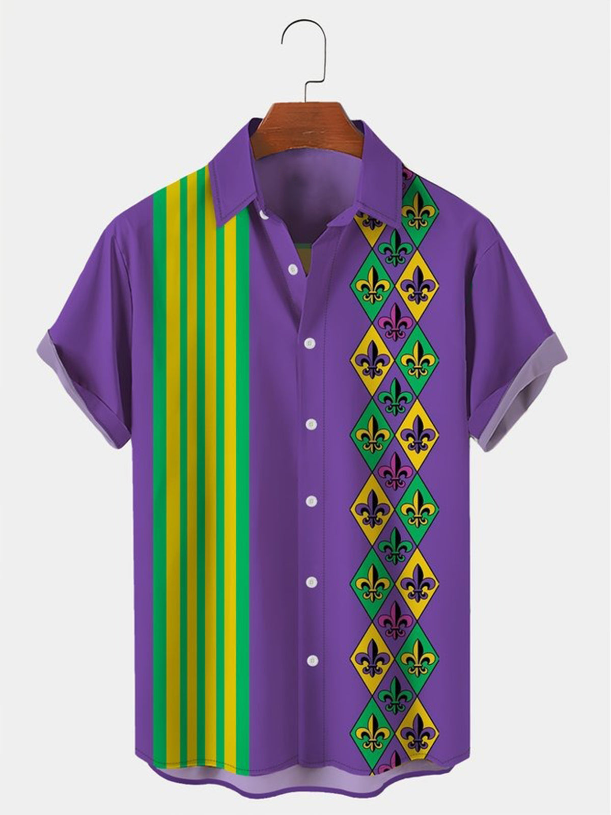 Holiday Carnival Short Sleeve Men's Shirts